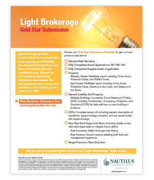 Light Brokerage Gold Star Submission