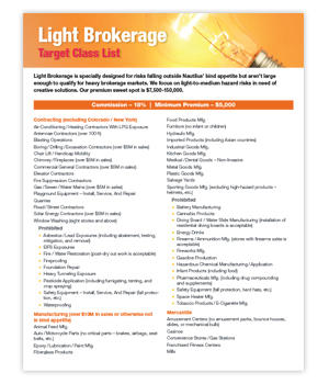 Light Brokerage Target Classes